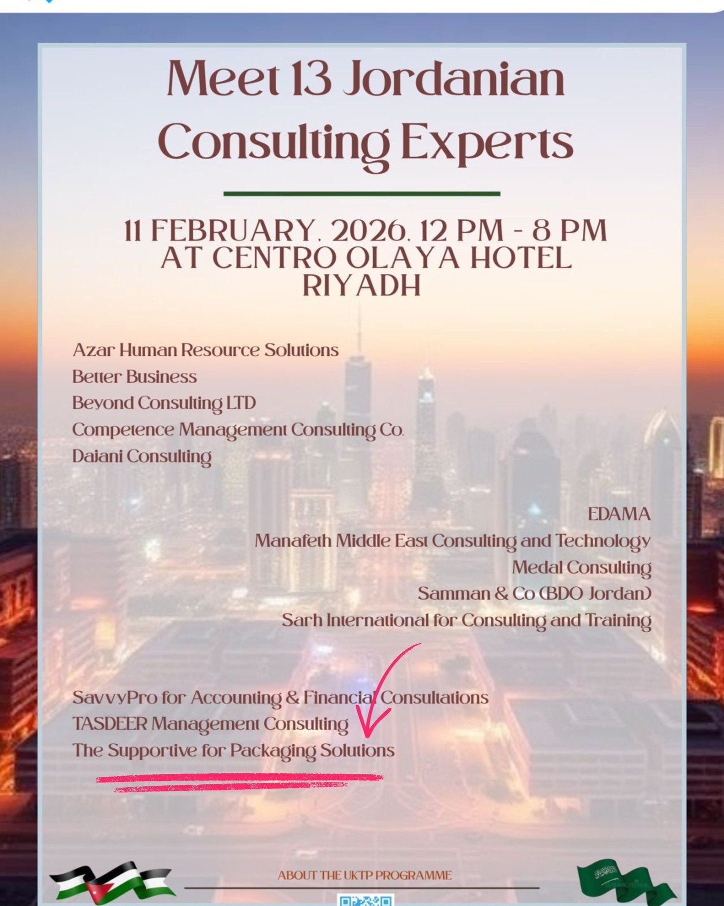 Jordan–Saudi B2B Consulting Engagement | Riyadh 2026